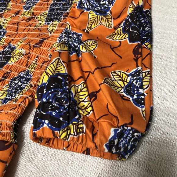 Autumn Adeigbo Dress Women 4 Smocked Floral Puff Sleeve Ruffle Boho Cottage Core - Picture 8 of 16